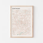 dortmund germany map poster - image 1