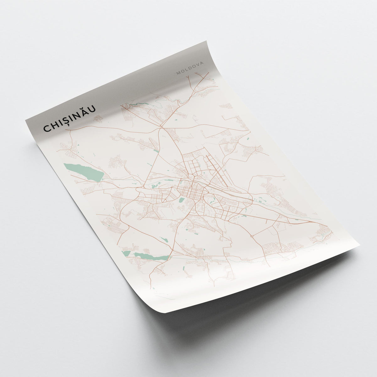 chisinau moldova map poster - image 4