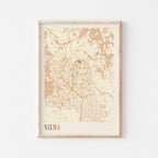 siena italy map poster - image 1