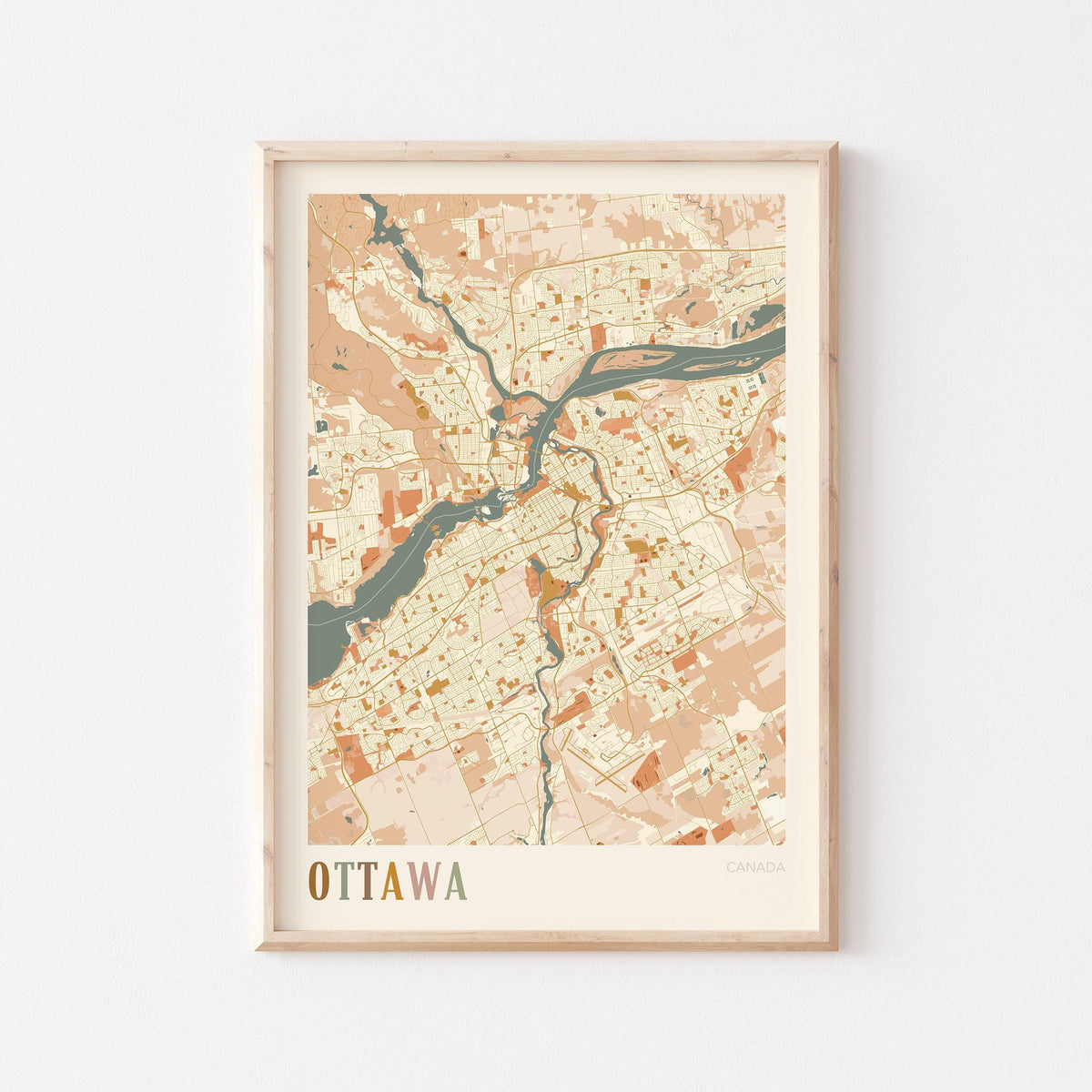 ottawa, ontario map poster - image 1