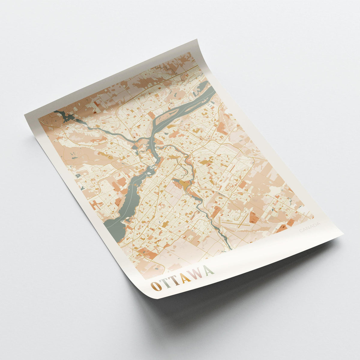 ottawa, ontario map poster - image 3