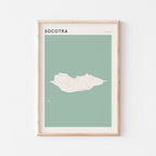 socotra, yemen map poster - image 1