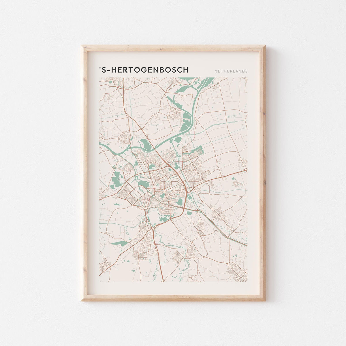 s-hertogenbosch netherlands map poster - image 1