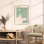 sozopol bulgaria map poster - image 3