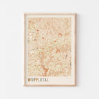 wuppertal germany map poster - image 1
