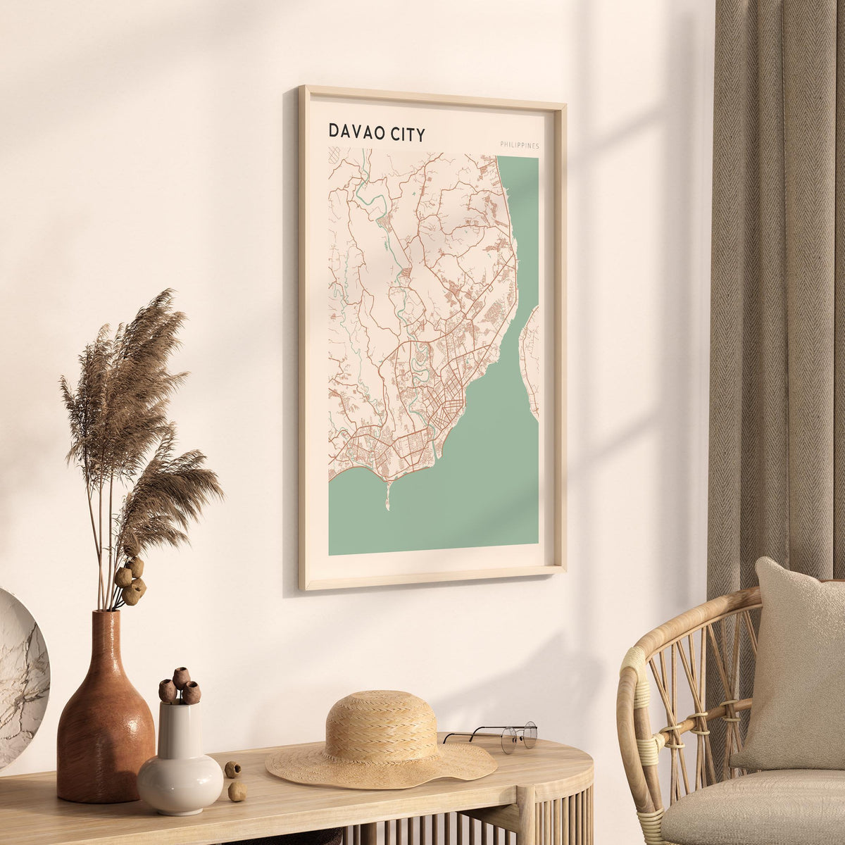 davao, philippines map poster - image 2