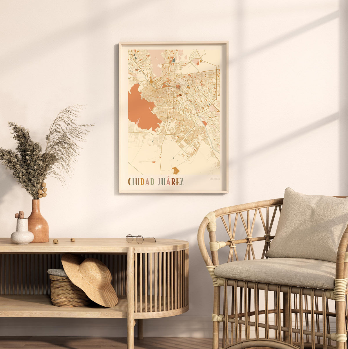 ciudad juarez, mexico map poster - image 3