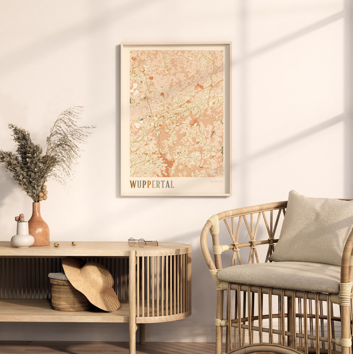 wuppertal germany map poster - image 3