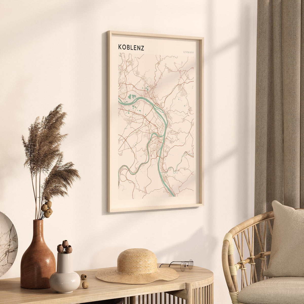 koblenz germany map poster - image 2