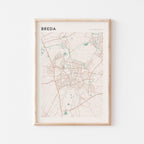 breda netherlands map poster - image 1