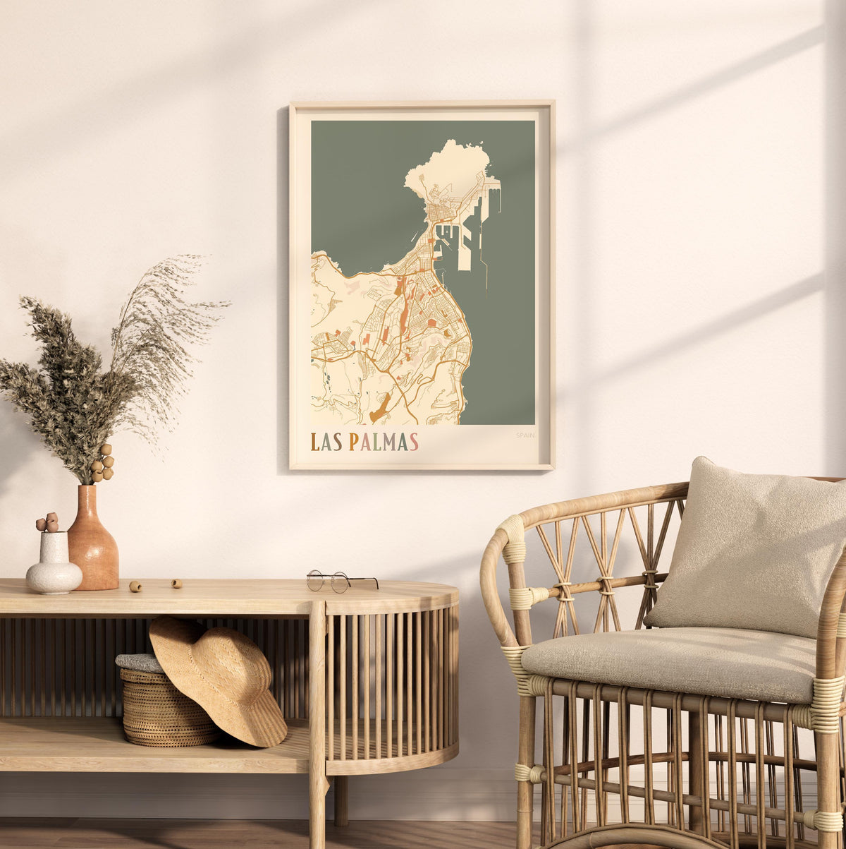 las palmas spain map poster - image 3