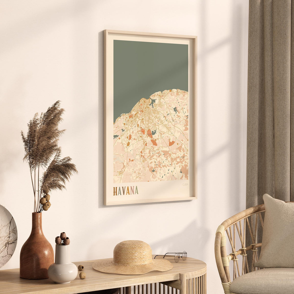 havana, cuba map poster - image 2