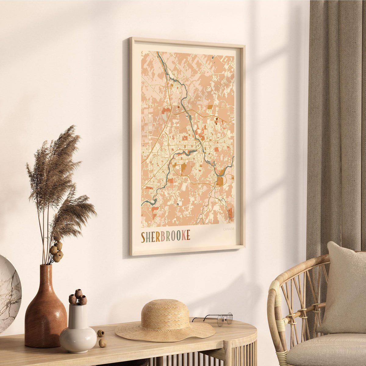 sherbrooke, quebec map poster - image 2