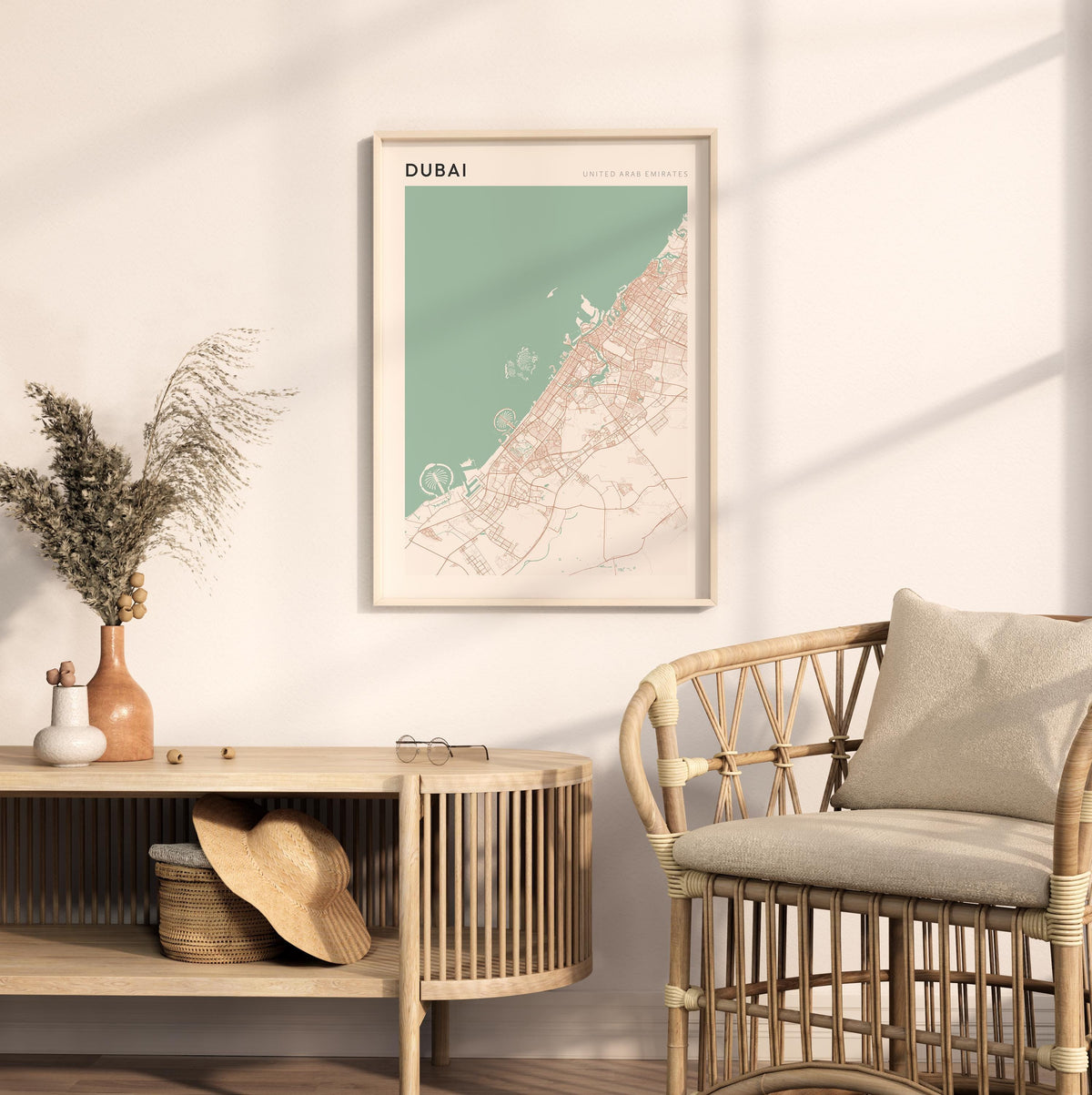 dubai, united arab emirates map poster - image 3