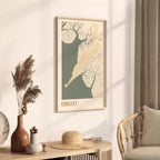 conakry, guinea map poster - image 2