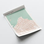 kuwait city, kuwait map poster - image 4