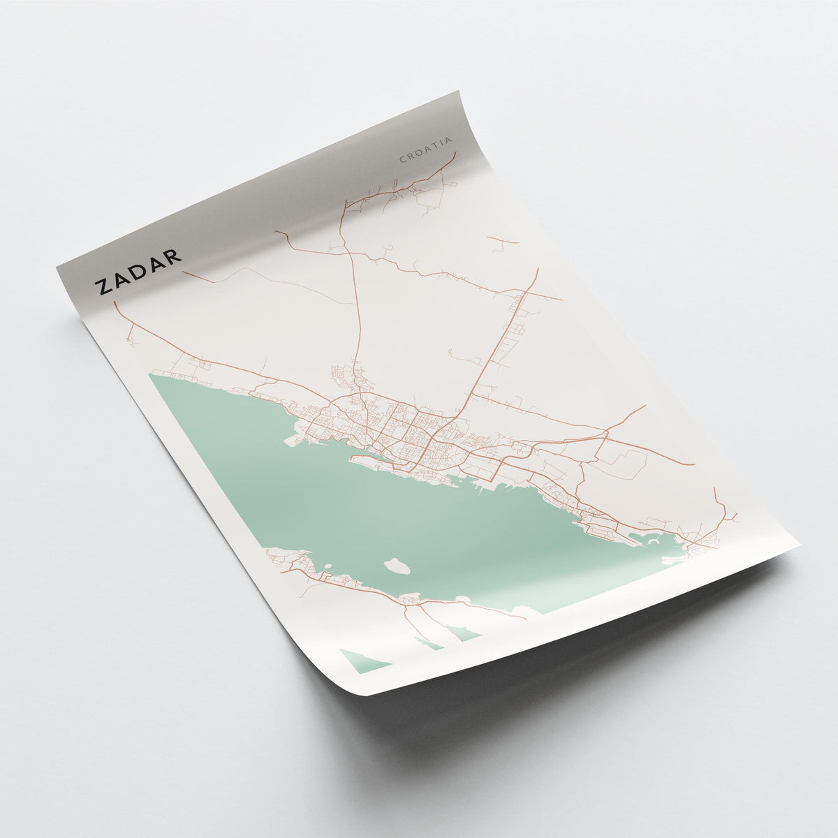 zadar croatia map poster - image 4