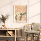 lugano switzerland map poster - image 3