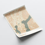 lugano switzerland map poster - image 4