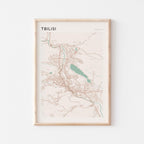 tbilisi, georgia map poster - image 1