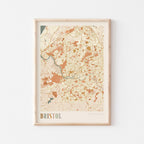 bristol, united kingdom map poster - image 1