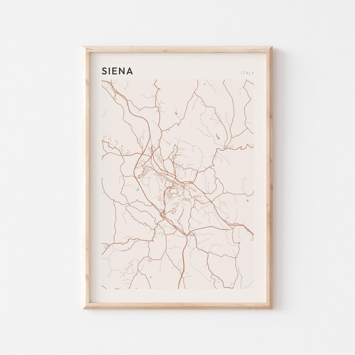 siena italy map poster - image 1