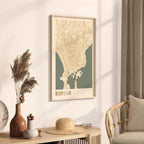 denpasar, indonesia map poster - image 2