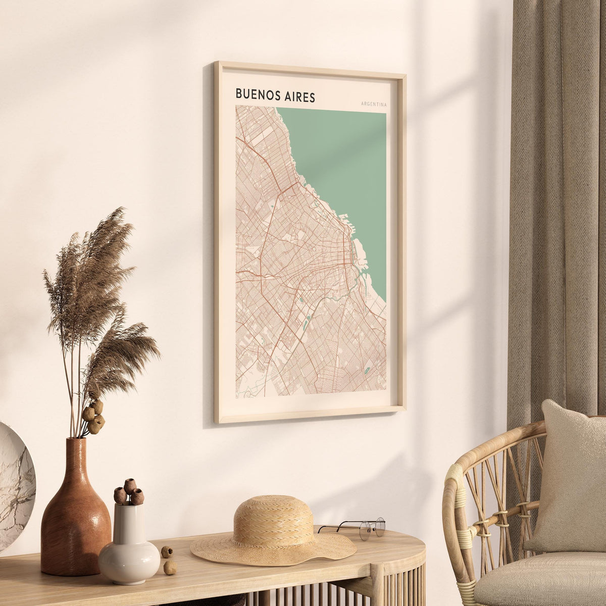 buenos aires, argentina map poster - image 2