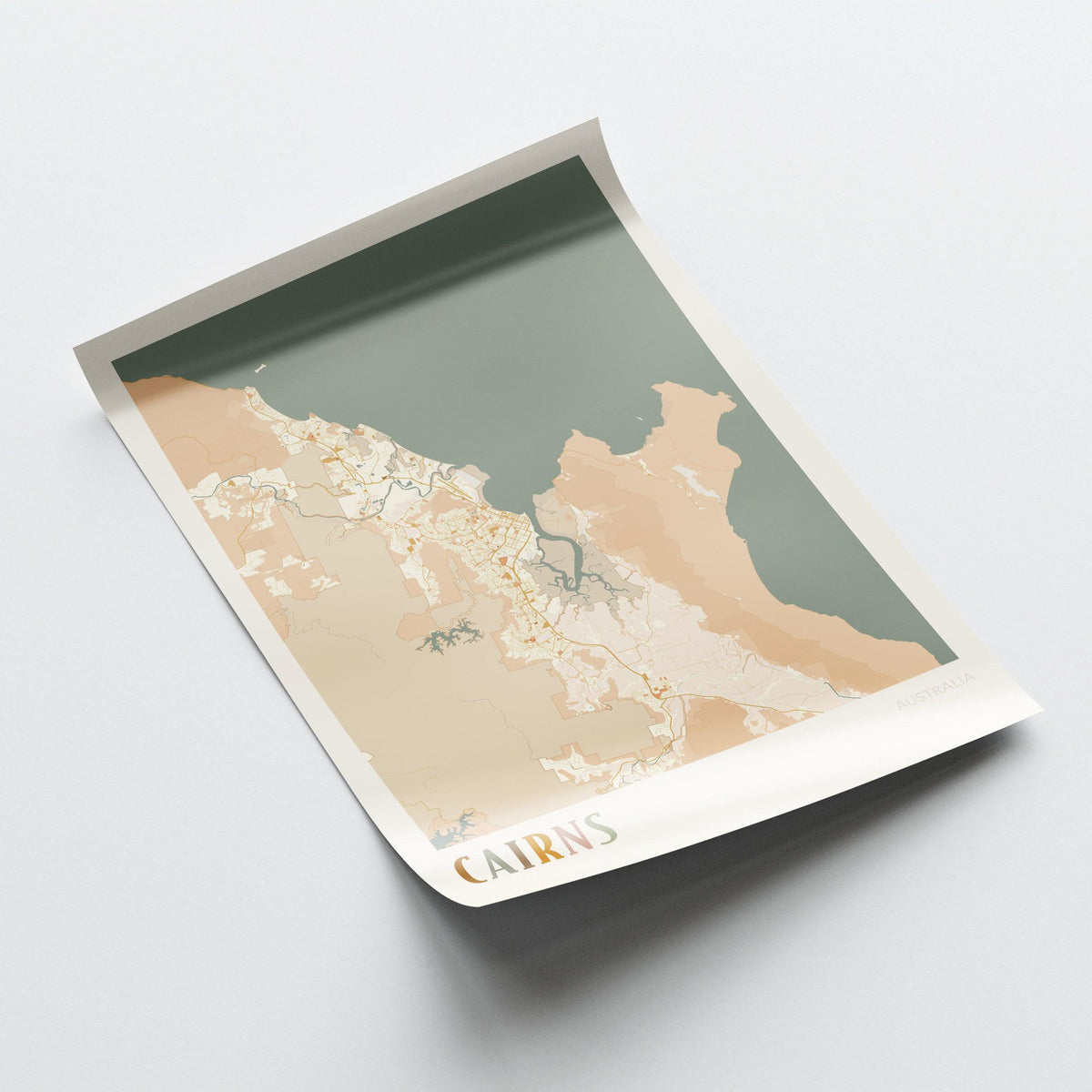 cairns, australia map poster - image 3