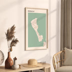 boracay, philippines map poster - image 2