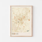 yerevan, armenia map poster - image 1