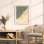 dubai, united arab emirates map poster - image 3