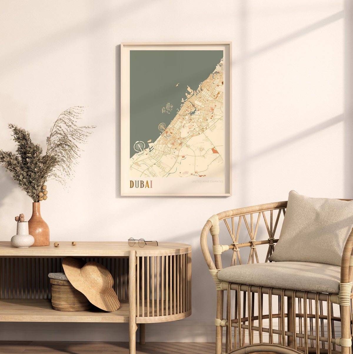 dubai, united arab emirates map poster - image 3