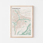 dordrecht netherlands map poster - image 1