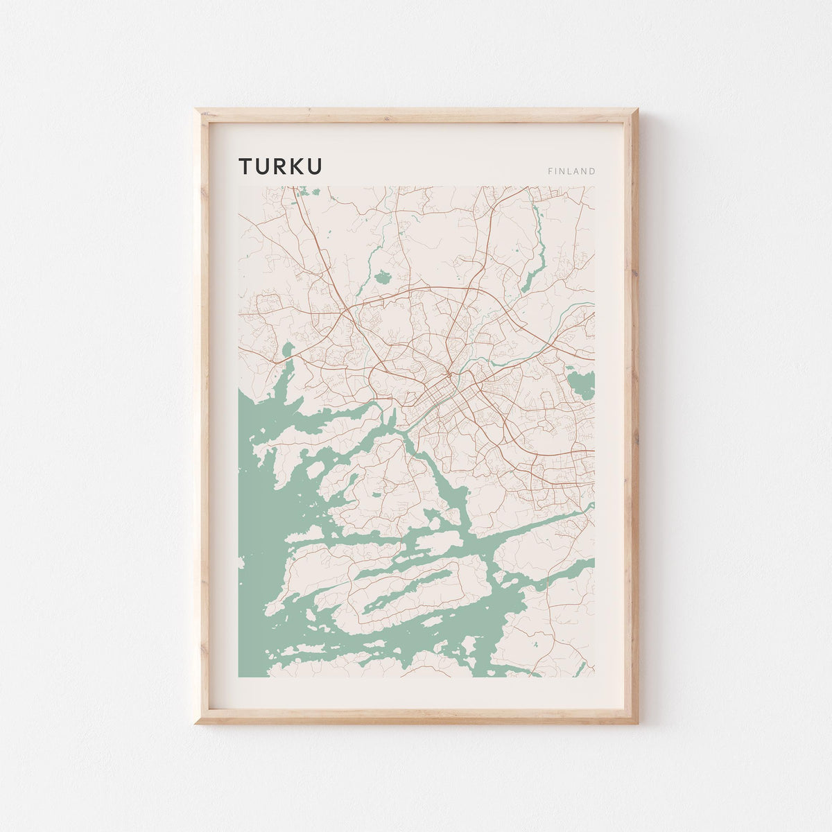 turku finland map poster - image 1