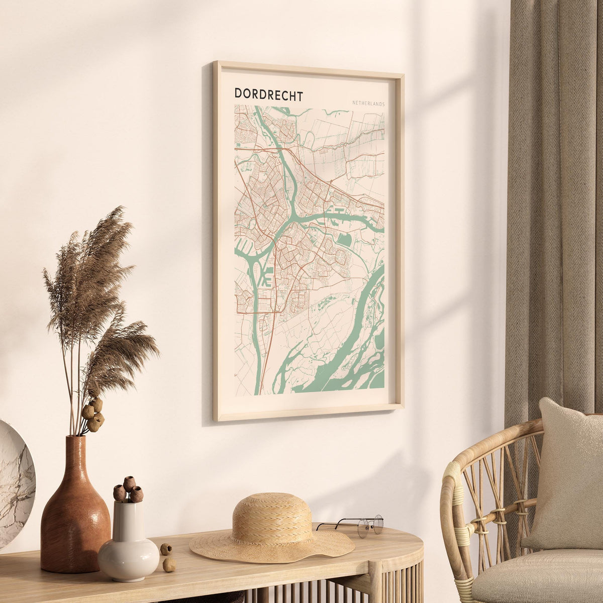 dordrecht netherlands map poster - image 2