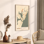mombasa, kenya map poster - image 2