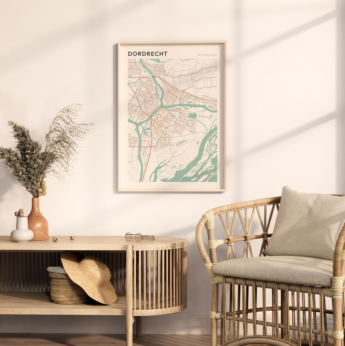 dordrecht netherlands map poster - image 3