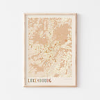 luxembourg luxembourg map poster - image 1