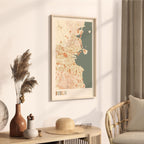 dublin ireland map poster - image 2