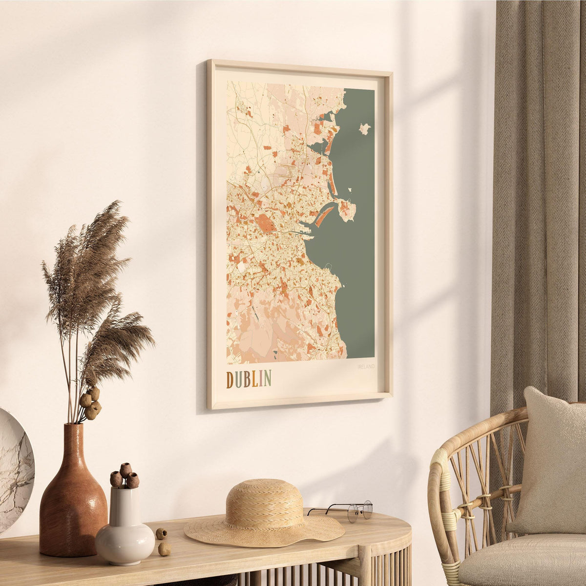 dublin ireland map poster - image 2