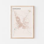 chihuahua, mexico map poster - image 1