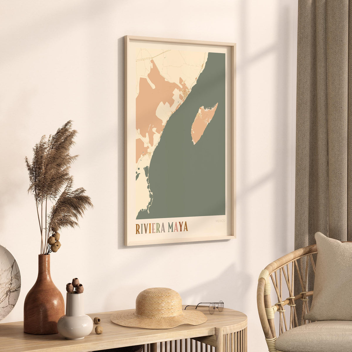 , mexico map poster - image 2
