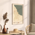 dar es salaam, tanzania map poster - image 2