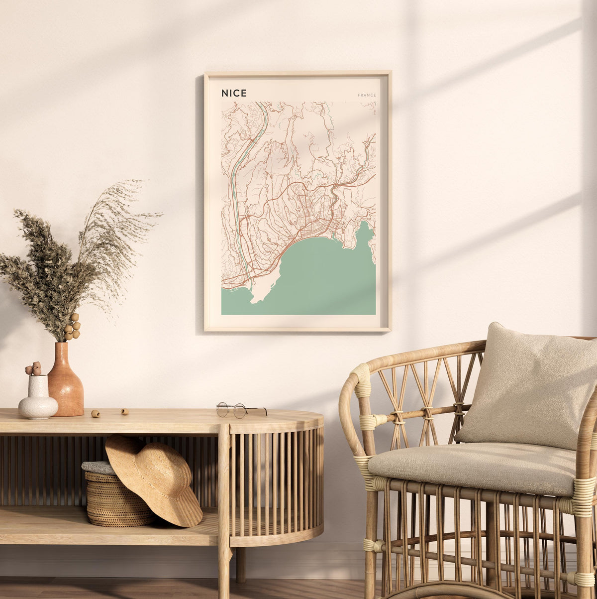 nice france map poster - image 3