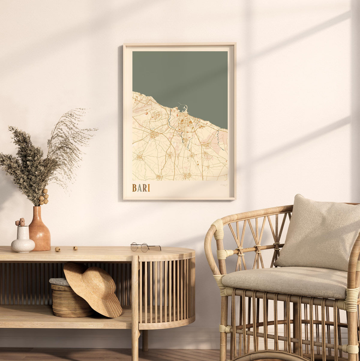 bari italy map poster - image 5
