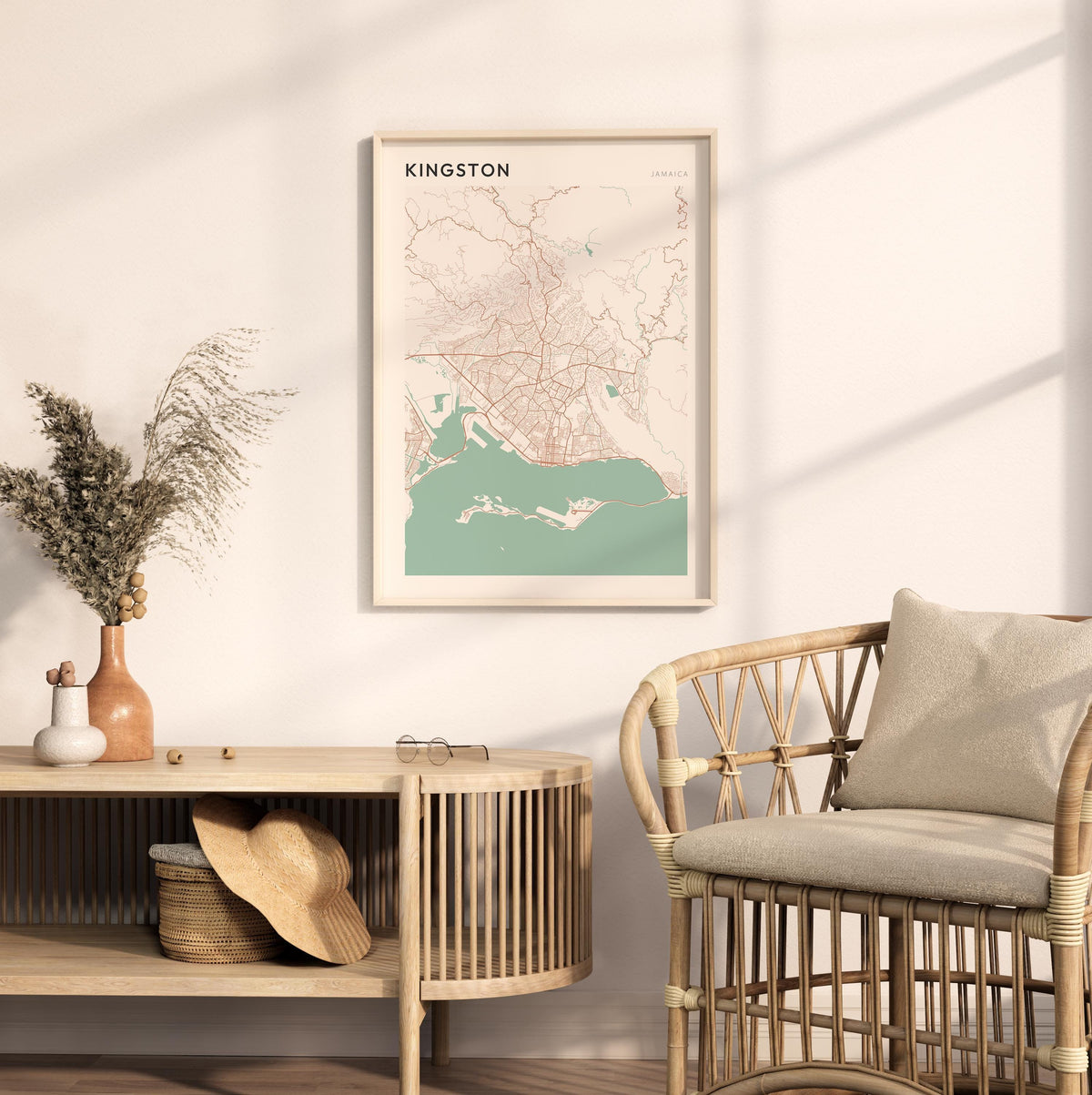 kingston, jamaica map poster - image 3