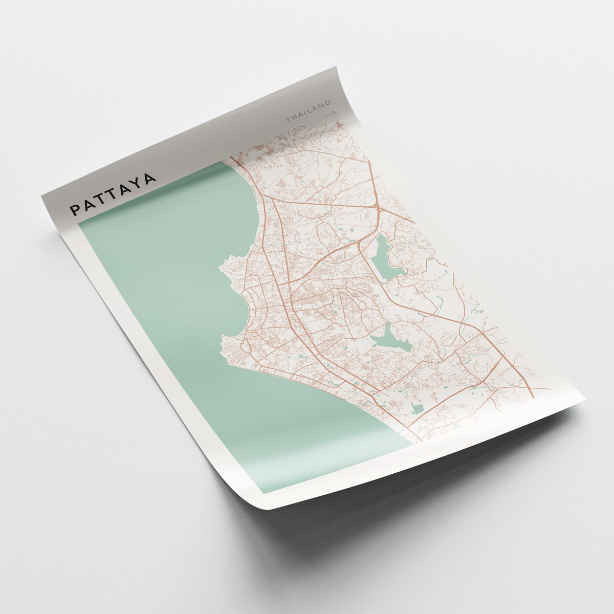 pattaya, thailand map poster - image 4