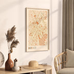 brussels belgium map poster - image 2