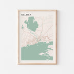 galway ireland map poster - image 1
